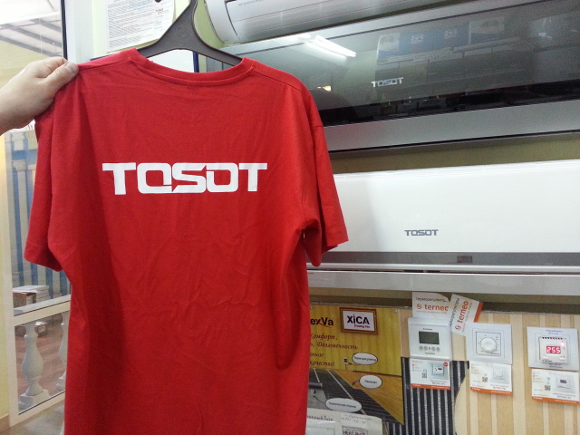 футболка TOSOT для монтажников кондиционеров TOSOT в Одессе